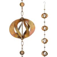 Regal Art & Gift Flamed Copper Spinner Rain Chain