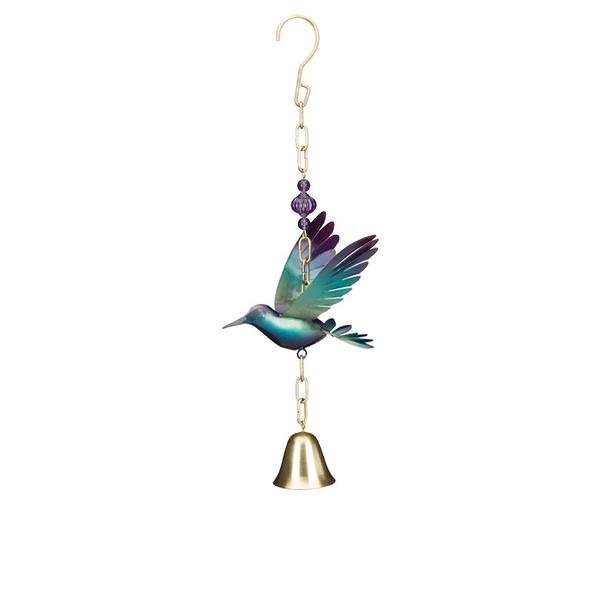 16.5" Hummingbird Metal Garden Bell