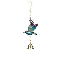 View 16.5" Hummingbird Metal Garden Bell
