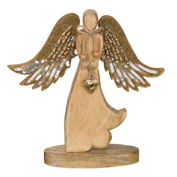 10" Woodland Angel Décor Beaded