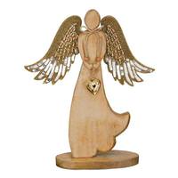 Regal Art & Gift 15" Woodland Angel Décor Beaded