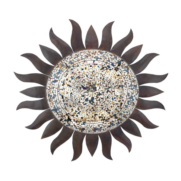 36" Copper Dazzle Sun Wall Decor