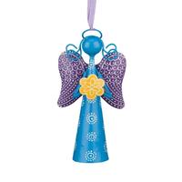 Regal Art & Gift 6" Angel Bell Blue Ornament
