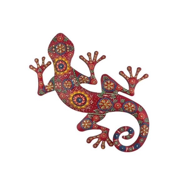 18" Maha Red Gecko Decor