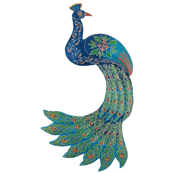 26" Peacock Green Wall Decor
