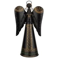 View 23" Henna Black/Gold Angel Decor