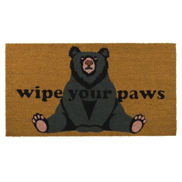 18" x 30" Coir Bear Doormat 