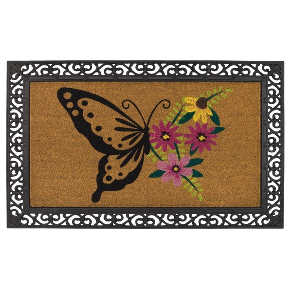 24" x 36" Coir Butterfly Doormat 