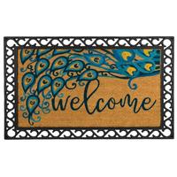 Regal Art & Gift 24" x 36" Coir Peacock Doormat LED 