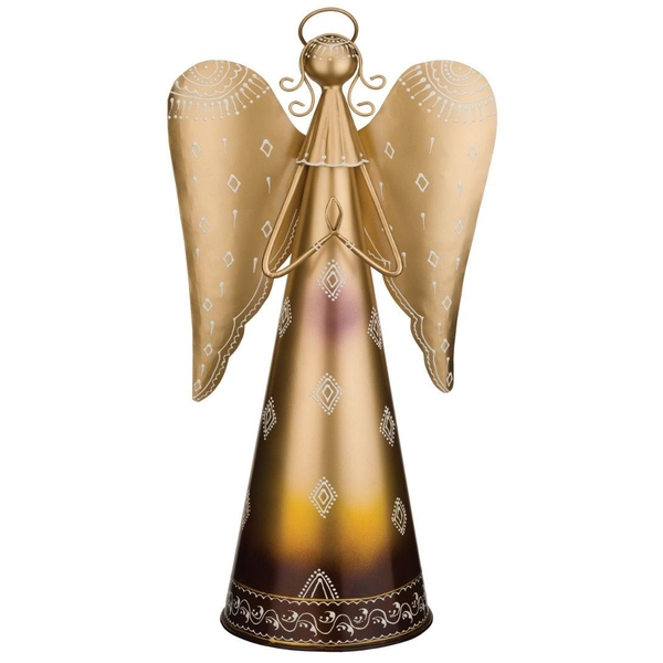 23" Henna Gold Angel Decor