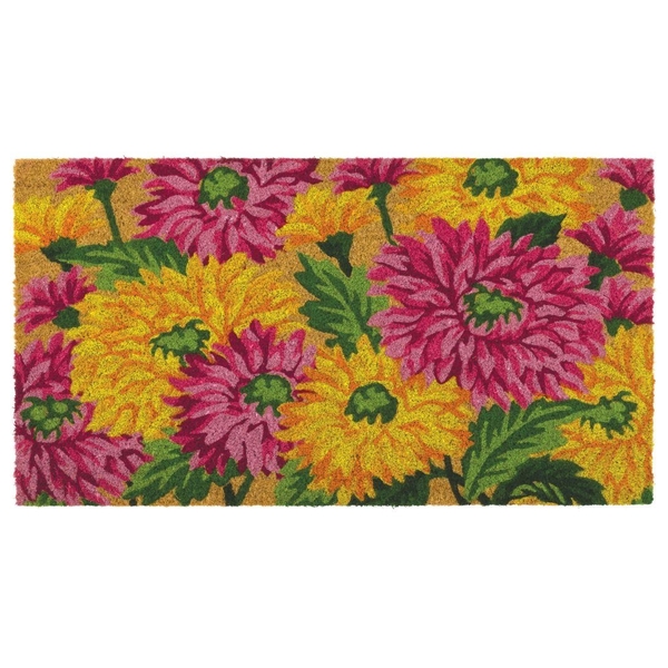 18" x 30" Dahlia Doormat Coir 