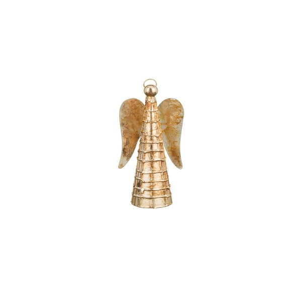 10" Gold Flame Angel Decor