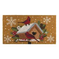 View 18" x 30" Coir Cardinal Birdhouse Doormat 