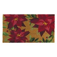 View 18" x 30" Coir Poinsettia Doormat 