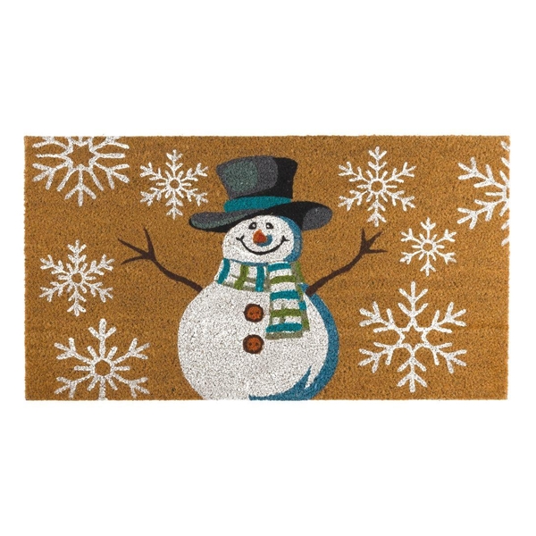 18" x 30" Coir Snowman Doormat 