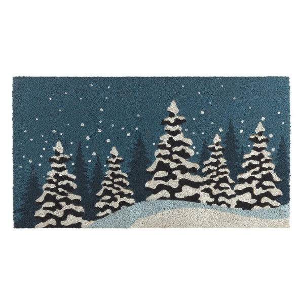 18" x 30" Coir Winter Trees Doormat 