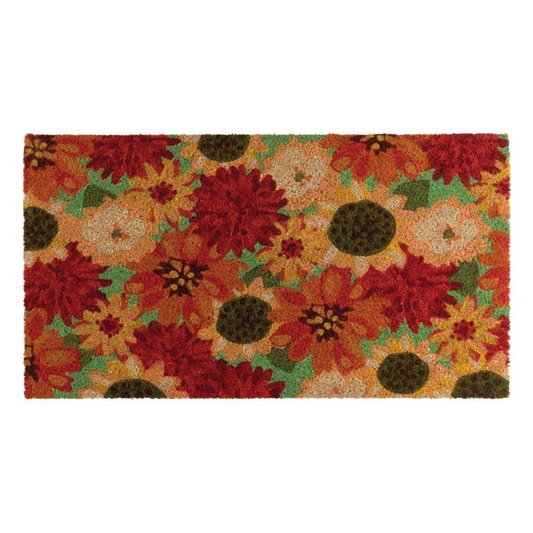 18" x 30" Coir Bouquet Doormat 