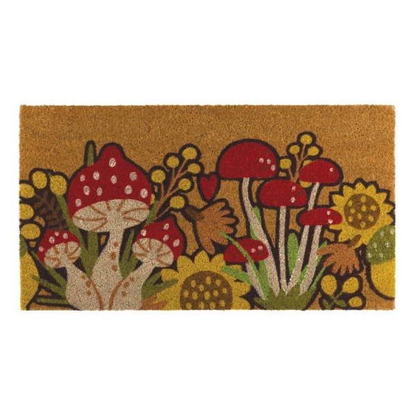 18" x 30" Coir Mushroom Doormat 