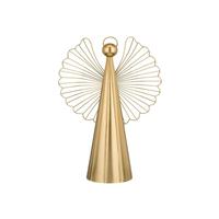 View 16" Metallic Gold Angel Decor