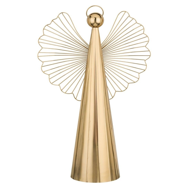 22" Metallic Gold Angel Decor