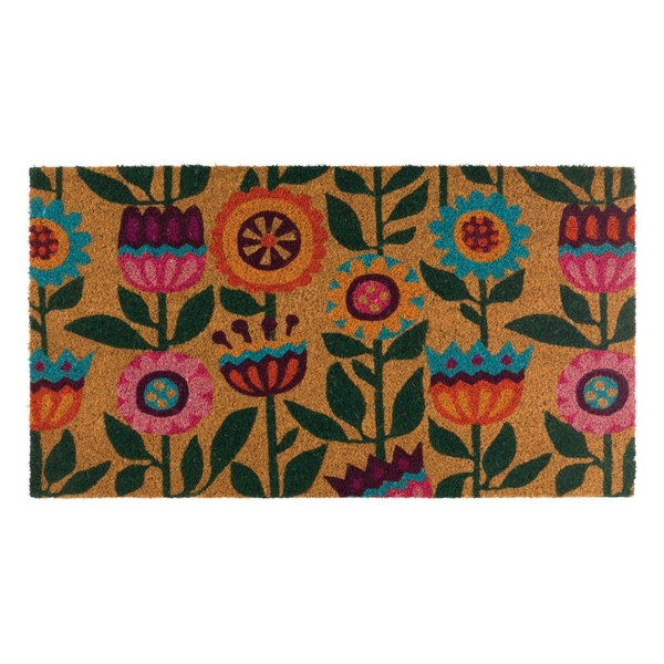 18" x 30" Folk Art Doormat Coir 