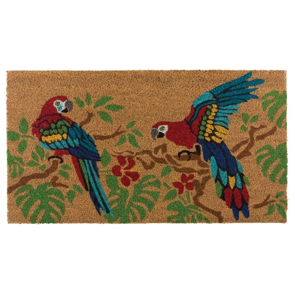 18" x 30" Coir Parrots Doormat 