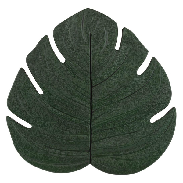 14" Green Monstera Stepping Stone