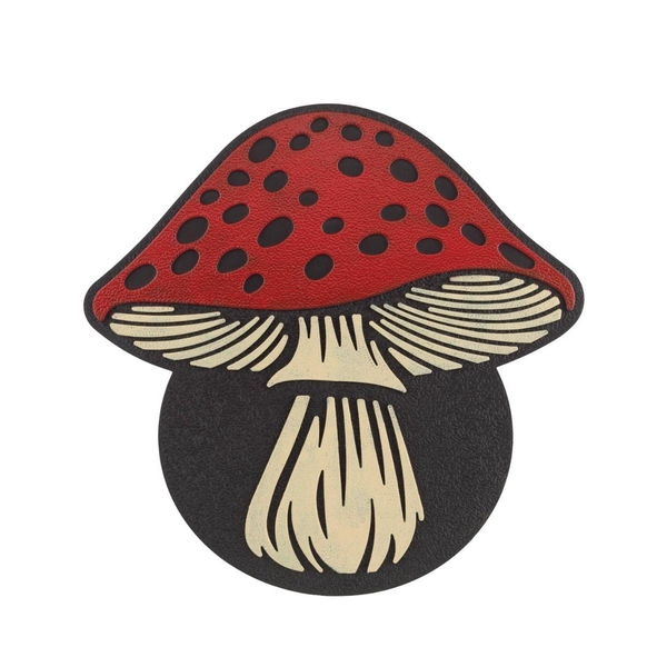12.75" Red Mushroom Stepping Stone