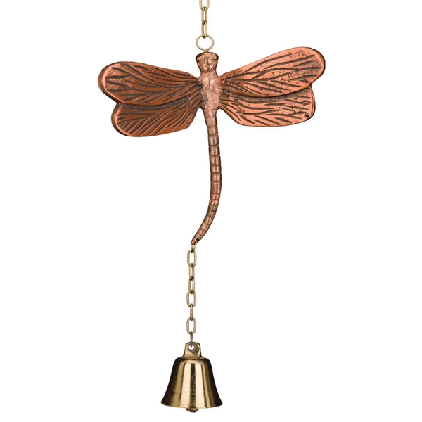 28" Dragonfly Cast Garden Bell