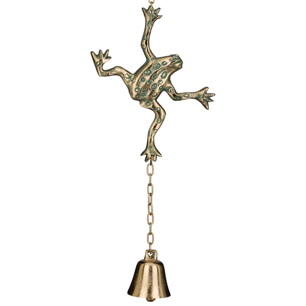 29.25" Frog Cast Garden Bell