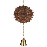 View 28" Sunflower Cast Garden Bell