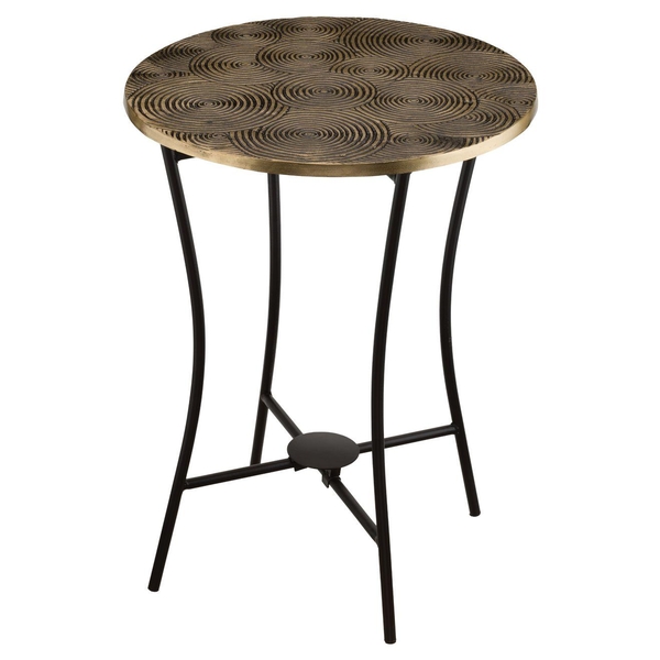 24" Cast Gold Swirl Plant Stand