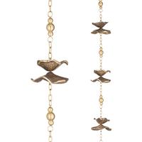 View 100" Cast Flower Rain Chain