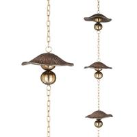 View 100" Cast Mushroom Rain Chain