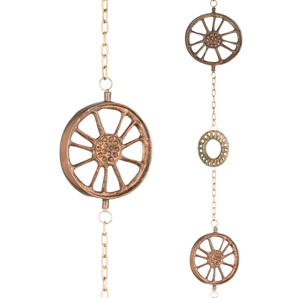 100" Cast Wheel Rain Chain
