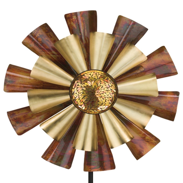 26" Copper Flame Wind Spinner