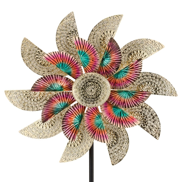 82" Multicolor Fan Wind Spinner