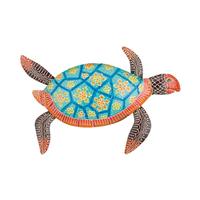 Regal Art & Gift 14.5" Henna Blue Sea Turtle Wall Decor