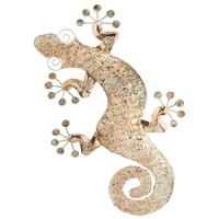 Regal Art & Gift 20.5" Gold Textured Gecko Wall Decor