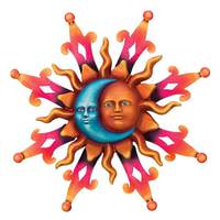 Regal Art & Gift 13" Small Sun/Moon Wall Décor
