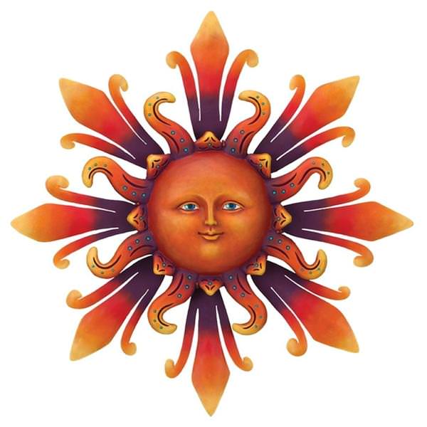 24" Medium Sun Wall Décor