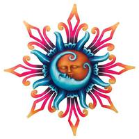 Regal Art & Gift 24" Medium Sun/Moon Wall Décor