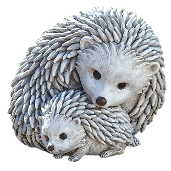7" Hedgehog and Baby Roman Figurine