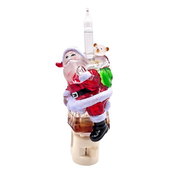 7" Santa Chimney Bubble Light Night Light