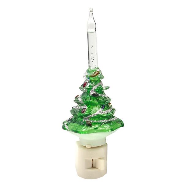 7" Christmas Tree Bubble Light Night Light