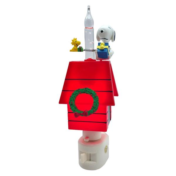 7" Snoopy and Woodstock Bubble Light Night Light