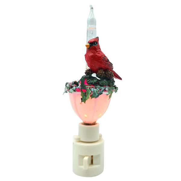 6" Cardinal Bubble Light Night Light