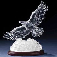 Roman 8.5" Battery Operated LED Wood Base Acrylic Eagle