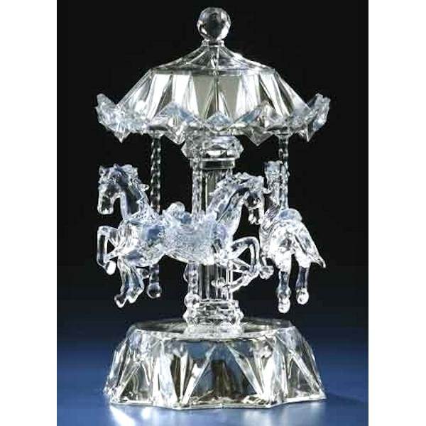 8" LED Musical Acrylic Carousel