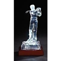 Roman 8.5" Battery Operated LED Wood Base Acrylic Golf Player
